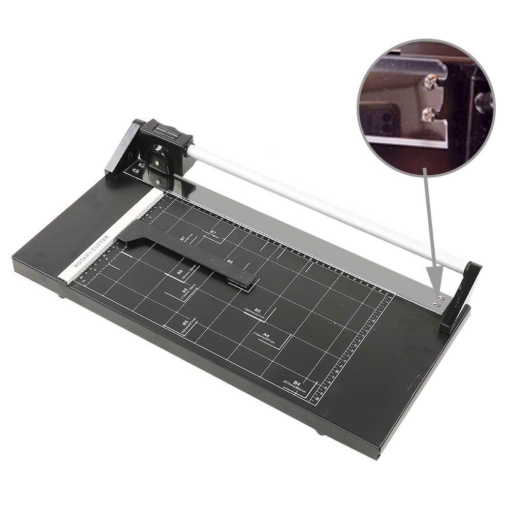 Trimmer manual profesional B4, ghilotina ghidaj magnetic, 36 mm, carduri si hartie, RESIGILAT - imagine 8